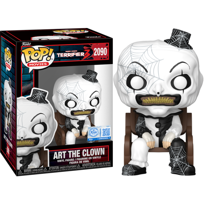 Terrifier 3 - Art the Clown on Rocking Chair Pop! Vinyl Figure - product image 1 | Mighty Toys Australia