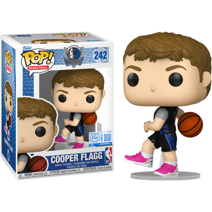 NBA Basketball - Cooper Flagg (Black City Jersey) Dallas Mavericks Pop! Vinyl Figure - product image 1 | Mighty Toys