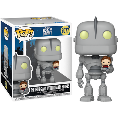 The Iron Giant - The Iron Giant with Hogarth Hughes 6" Super Sized Pop! Vinyl Figure - product image 1 | Mighty Toys