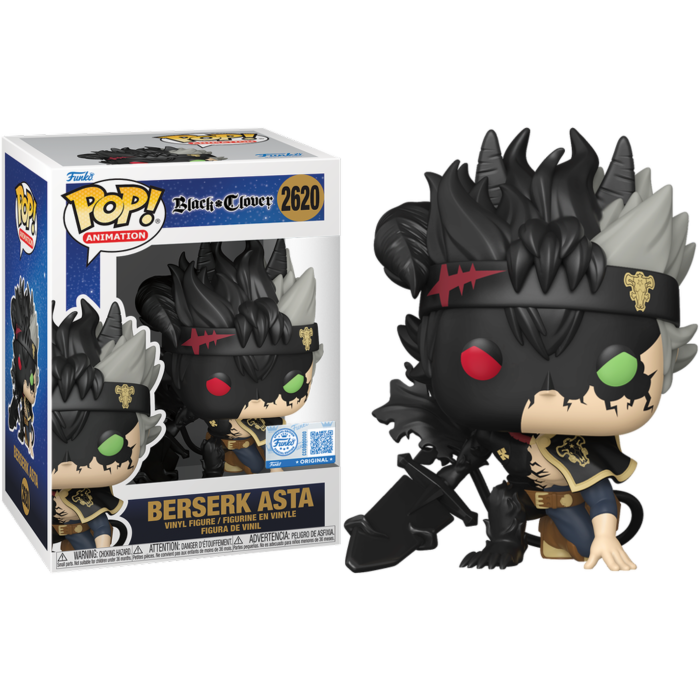 Black Clover - Berserk Asta Chase Pop! Vinyl Figure - Bundle of 2 (set of 2 Pop!) - product image 1 | Mighty Toys Australia