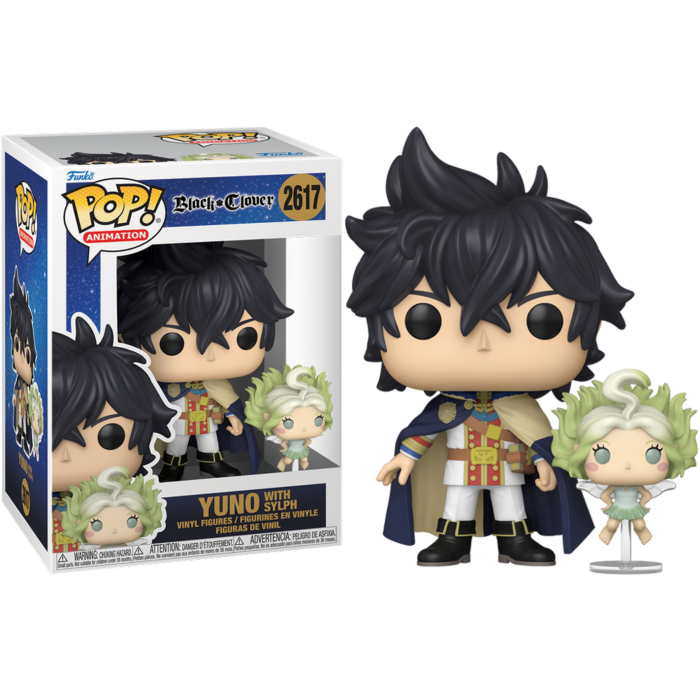 Black Clover - Yuno with Sylph Pop! Vinyl Figure - product image 1 | Mighty Toys Australia