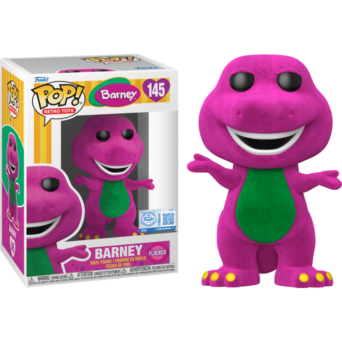 Barney - Barney (Flocked) Pop! Vinyl Figure - product image 1 | Mighty Toys Australia