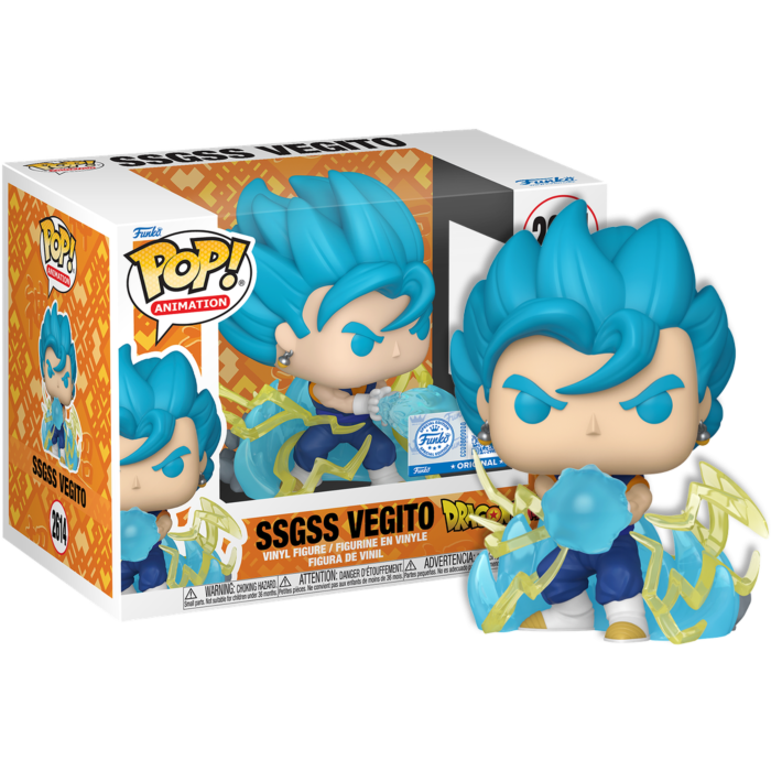 Dragon Ball Super - SSGSS Vegito Glow-in-the-Dark Pop! Premium Vinyl Figure - product image 1 | Mighty Toys Australia