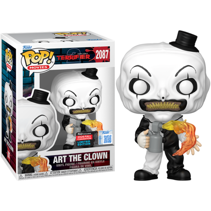 Terrifier 2 - Art the Clown with Flamethrower Pop! Vinyl Figure (2026 Fall Convention Exclusive) - product image 1 | Mighty