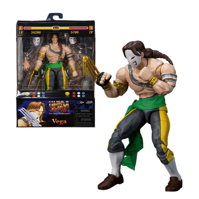 Street Fighter II - Vega Player 2 Deluxe Action Figure - product image 1 | Mighty Toys Australia