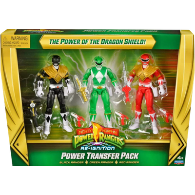 Mighty Morphin Power Rangers: Re-Ignition - Dragon Shield Power Transfer 5.25" Action Figure 3-Pack