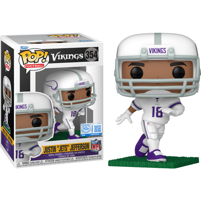 NFL: Football - Justin Jets Jefferson Minnesota Vikings Pop! Vinyl Figure - product image 1 | Mighty Toys Australia