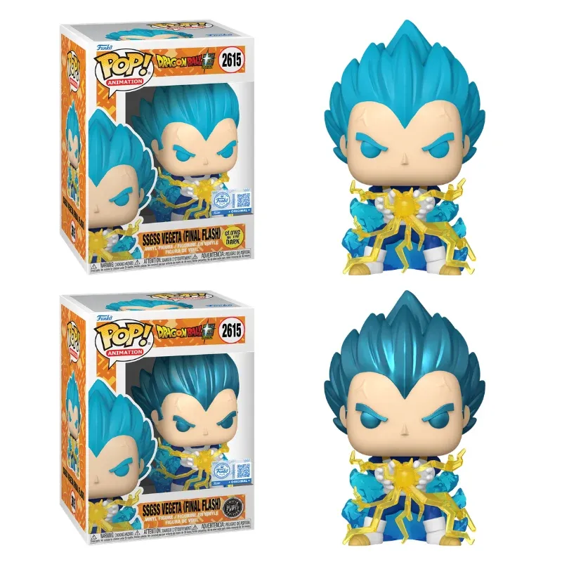 Pre-Order - Dragon Ball Super - SSGSS Vegeta (Final Flash) Glow-in-the-Dark Chase Pop! Vinyl Figure - Bundle of 6 (set of 6 Pops)