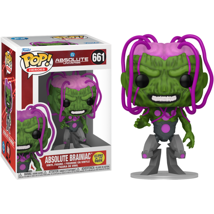 Absolute Universe - Absolute Brainiac Glow-in-the-Dark Pop! Vinyl Figure - product image 1 | Mighty Toys Australia