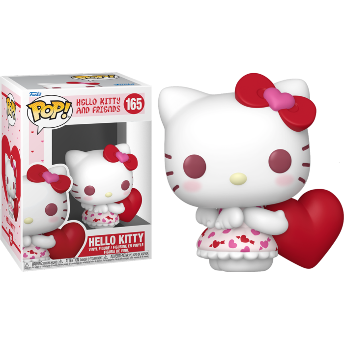 Hello Kitty and Friends - Hello Kitty (Valentines Heart Outfit) Pop! Vinyl Figure - product image 1 | Mighty Toys Australia