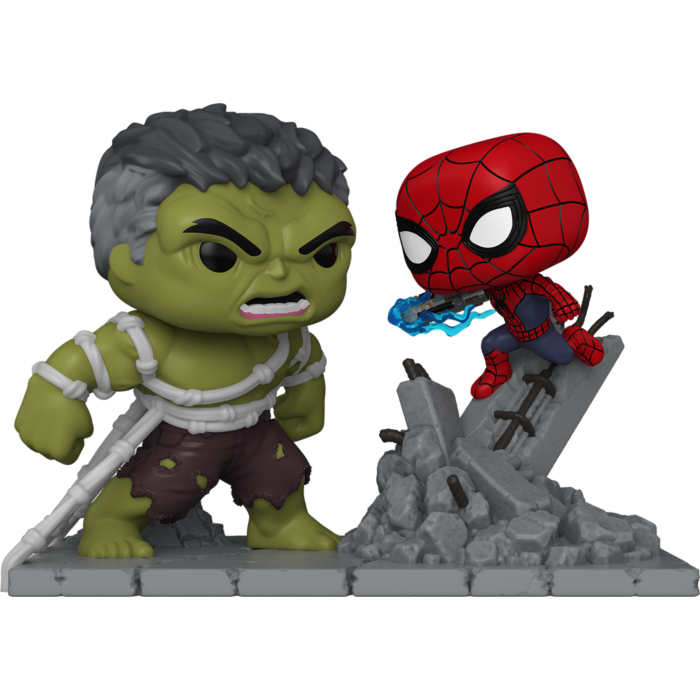Spider-Man: Brand New Day (2026) - Spider-Man vs The Hulk Pop! Moment Vinyl Figure - product image 1 | Mighty Toys Australia