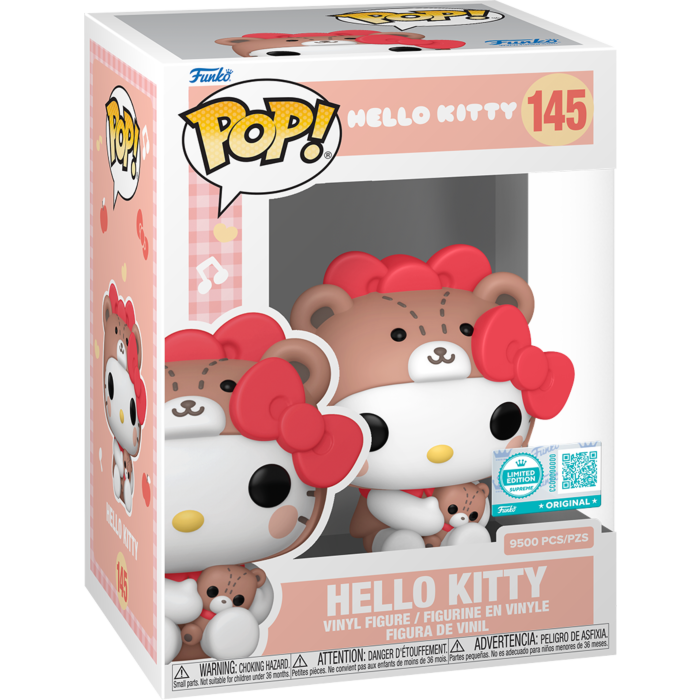 Hello Kitty and Friends - Hello Kitty in Onesie Pop! Vinyl Figure (Supreme Limited Edition)