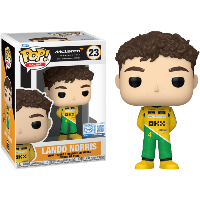 F1: Formula 1 - Lando Norris (McLaren) (Senna Tribute Race Suit) Pop! Vinyl Figure - product image 1 | Mighty Toys Australia