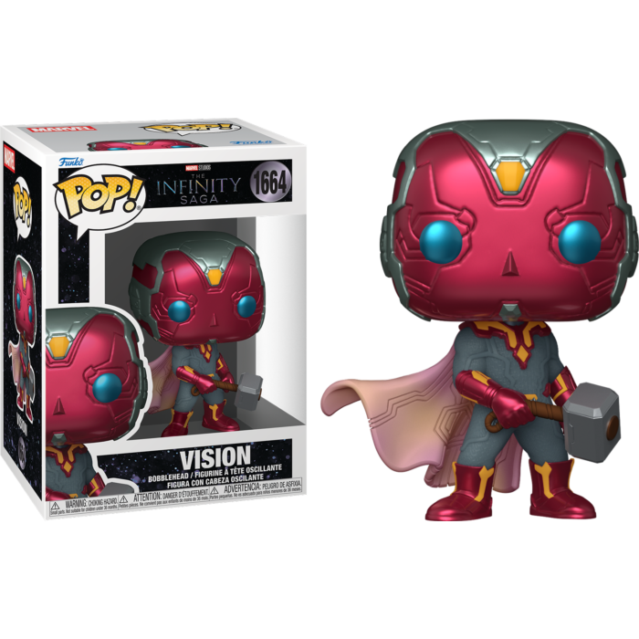 Avengers - Vision with Mjolnir Infinity Saga Pop! Vinyl Figure - product image 1 | Mighty Toys Australia