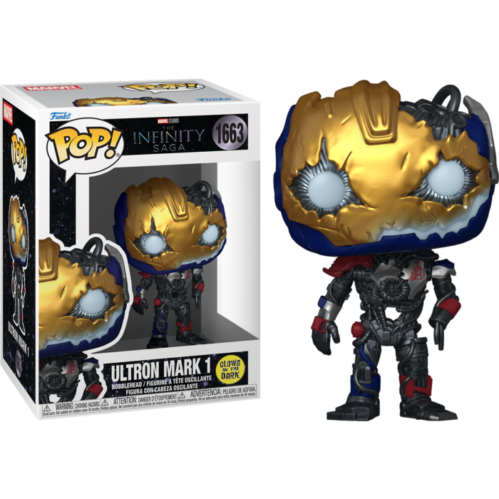 Avengers - Ultron Mark 1 Glow-in-the-Dark Infinity Saga Pop! Vinyl Figure - product image 1 | Mighty Toys Australia