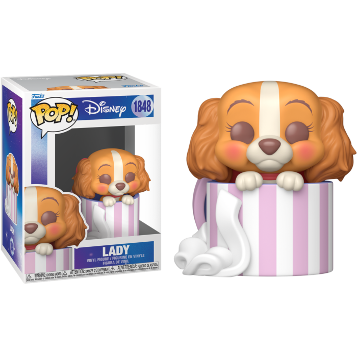 Lady &amp; The Tramp - Lady with Hat Box Pop! Vinyl Figure - product image 1 | Mighty Toys Australia
