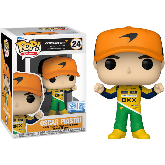 F1: Formula 1 - Oscar Piastri (McLaren) (Senna Tribute Race Suit) Pop! Vinyl Figure - product image 1 | Mighty Toys Australia
