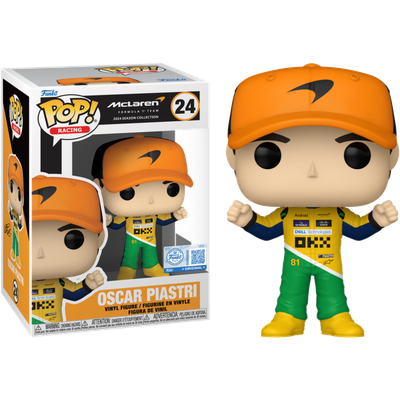 F1: Formula 1 - Oscar Piastri (McLaren) (Senna Tribute Race Suit) Pop! Vinyl Figure - product image 1 | Mighty Toys Australia