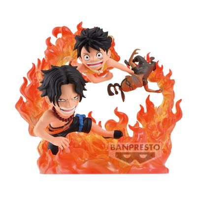 One Piece - World Collectable Figure Log Stories - Portgas D. Ace &amp; Monkey D. Luffy (Marineford) Figure - product image 1