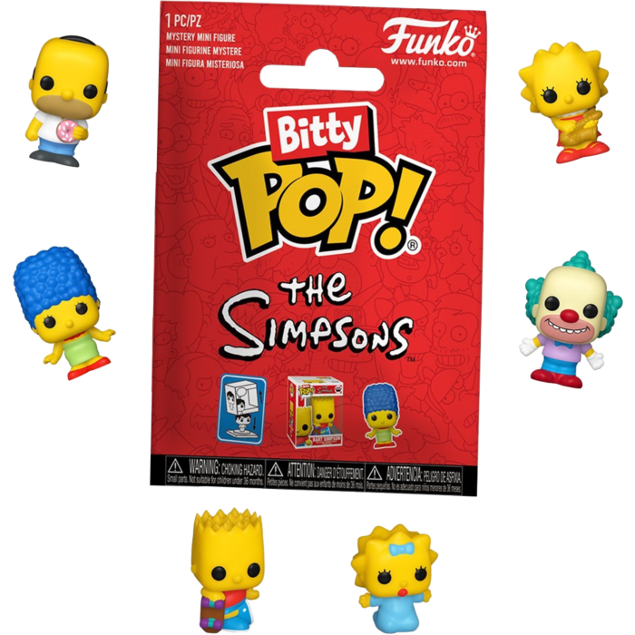 The Simpsons - Bitty Pop! Blind Bag Vinyl Figure (Single Unit) - product image 1 | Mighty Toys Australia