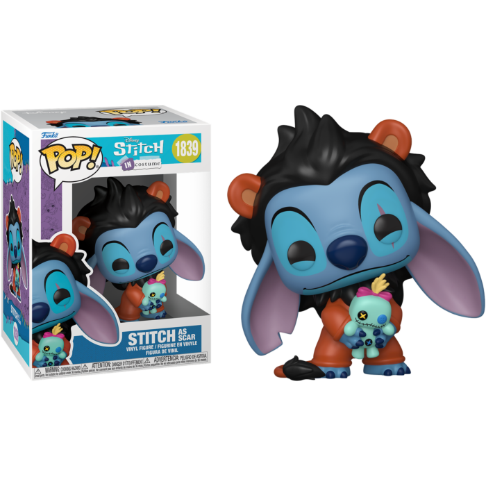 Disney: Stitch in Costume - Stitch as Scar Pop! Vinyl Figure - product image 1 | Mighty Toys Australia