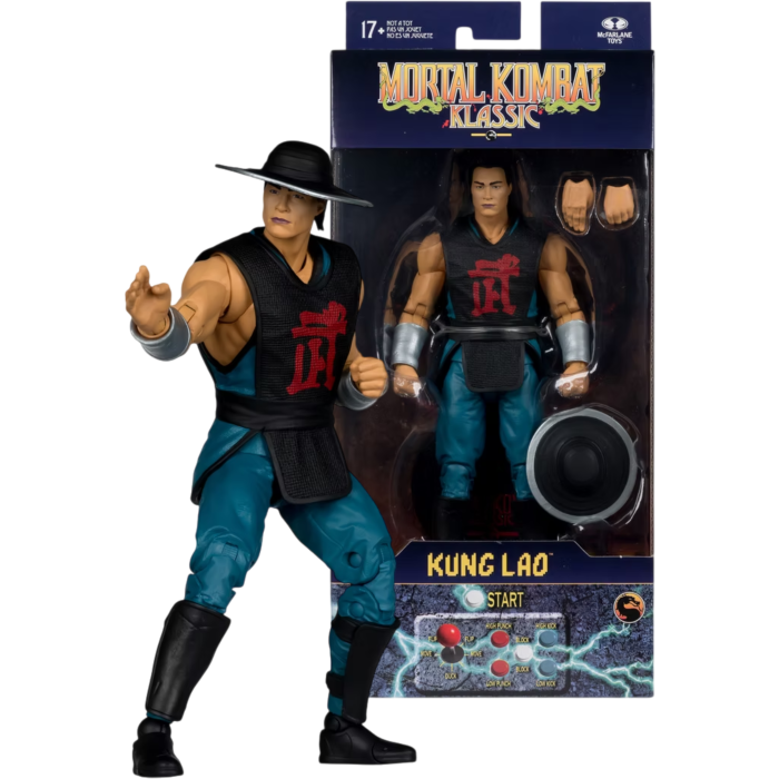 Mortal Kombat II - Klassic Kung Lao 7" Scale Action Figure - product image 1 | Mighty Toys Australia