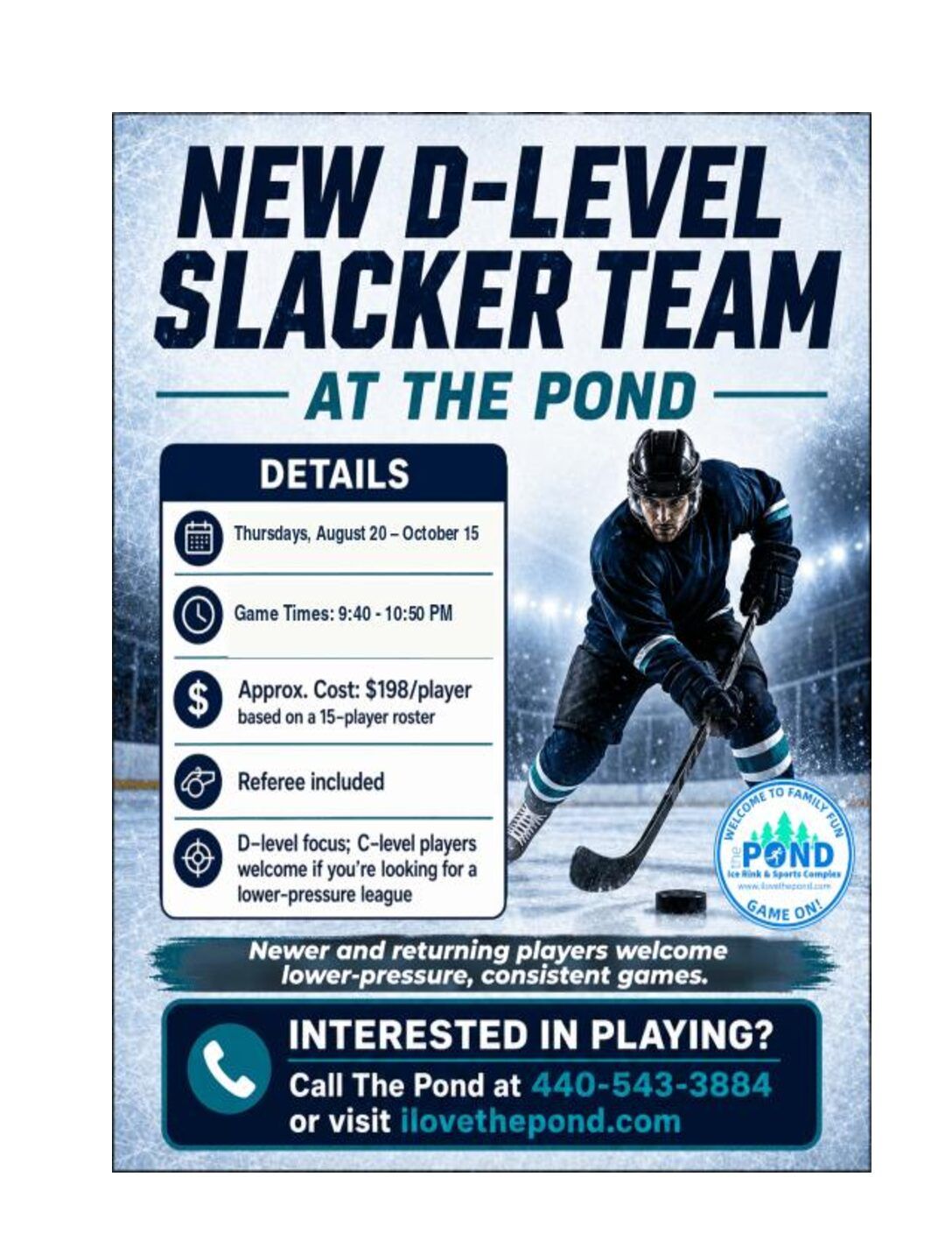 D-Level Slacker League – New Player Registration