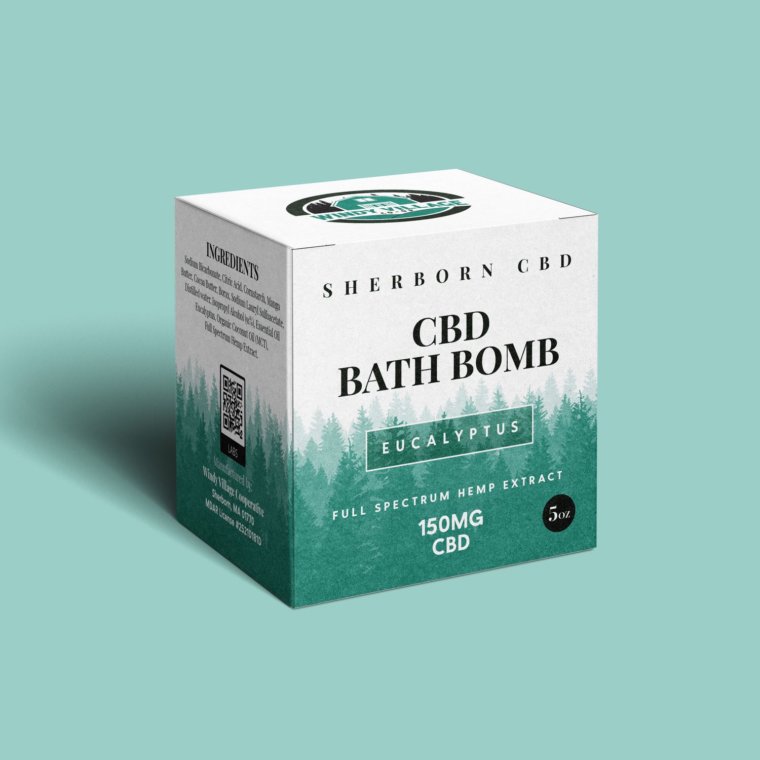 Premium CBD Bath Bomb | Eucalyptus