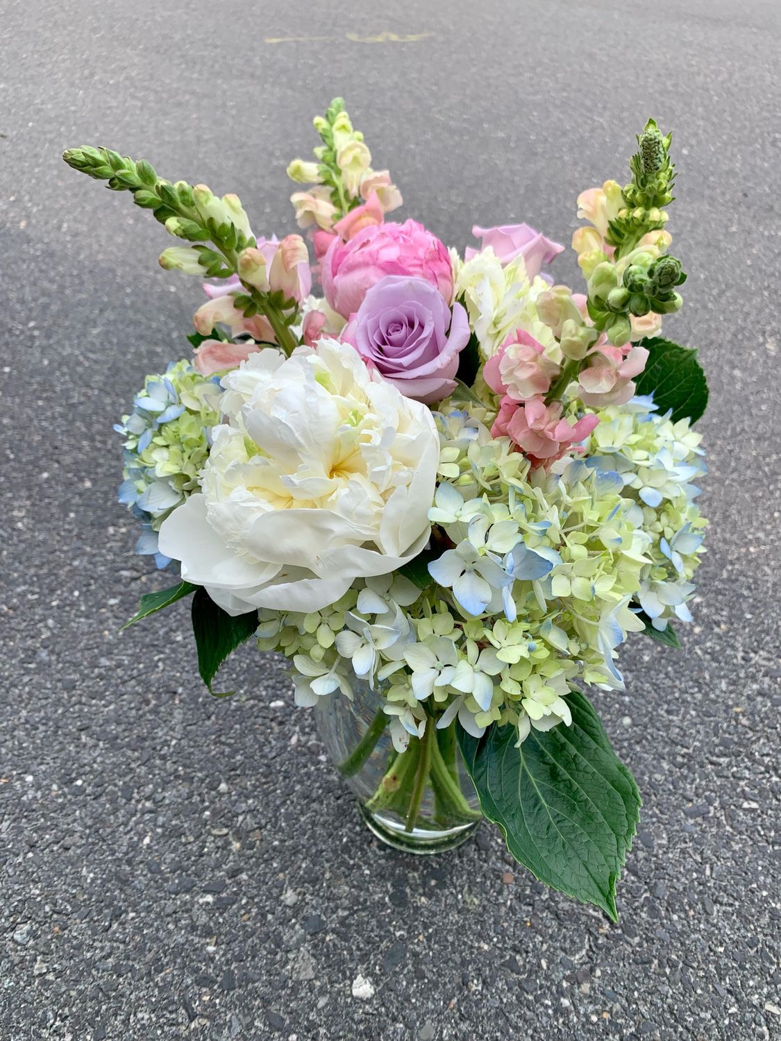 Seasonal Fresh Flower Vase Arrangement