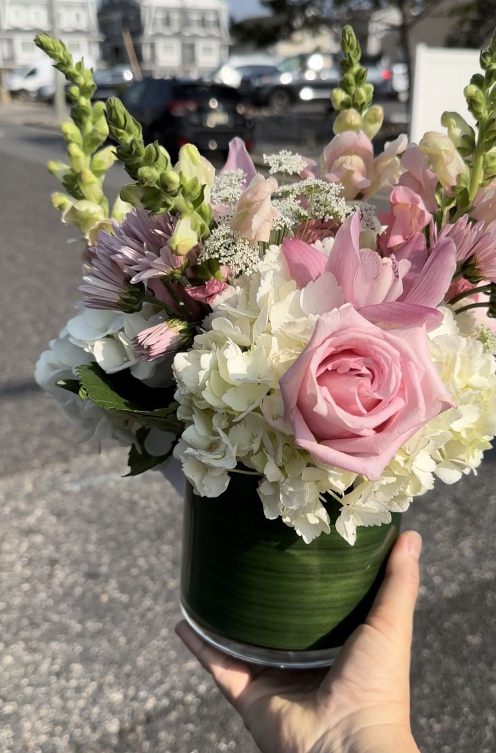 Seasonal Fresh Flower Vase Arrangement