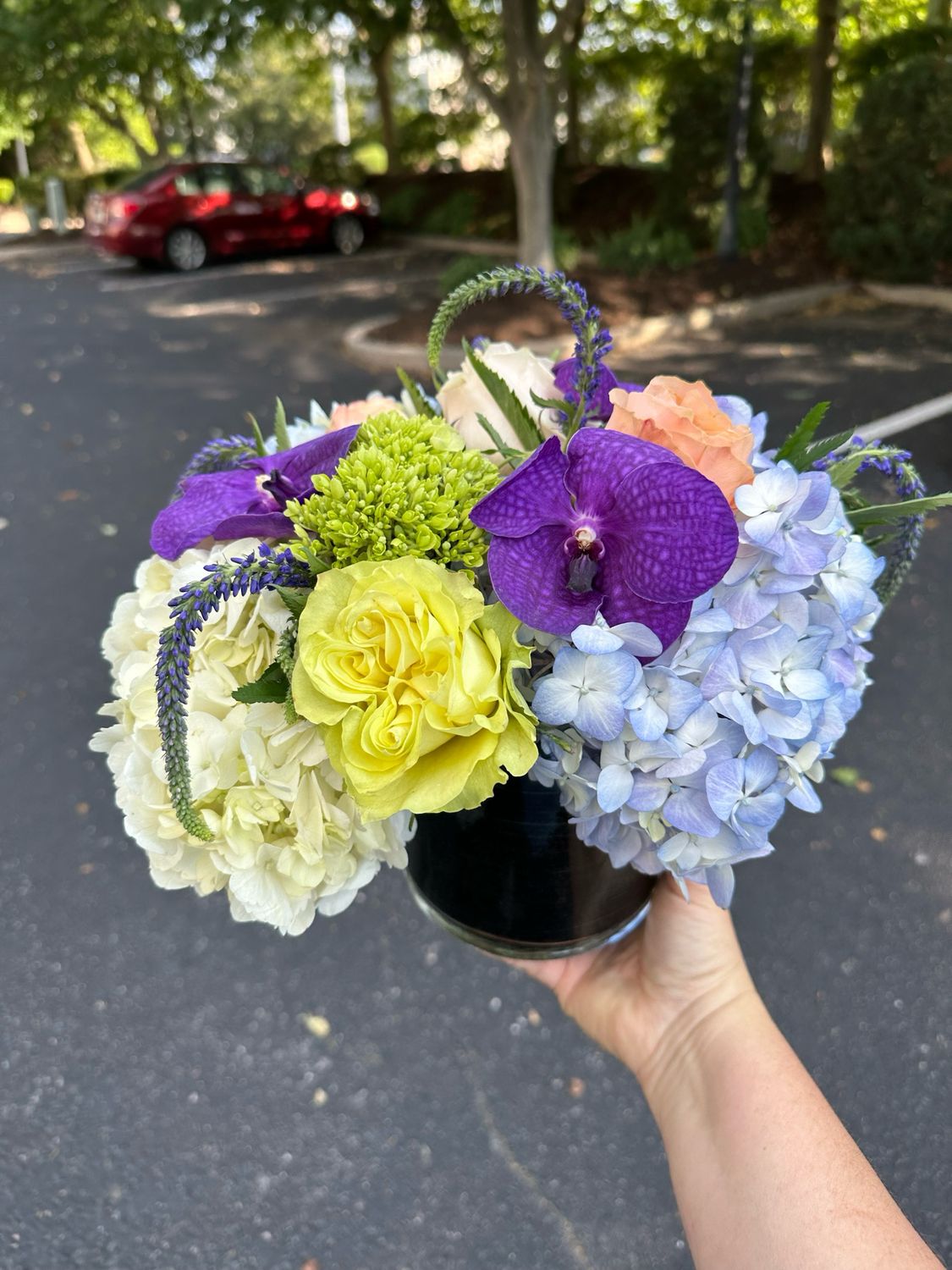 Seasonal Fresh Flower Vase Arrangement