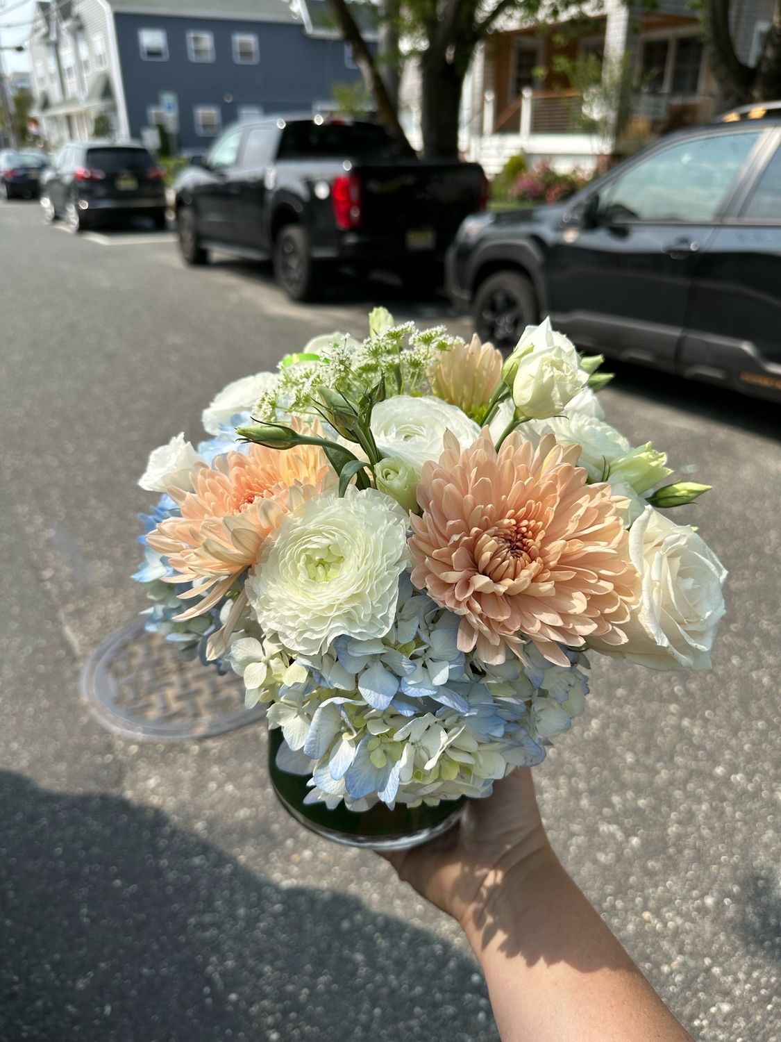 Seasonal Fresh Flower Vase Arrangement