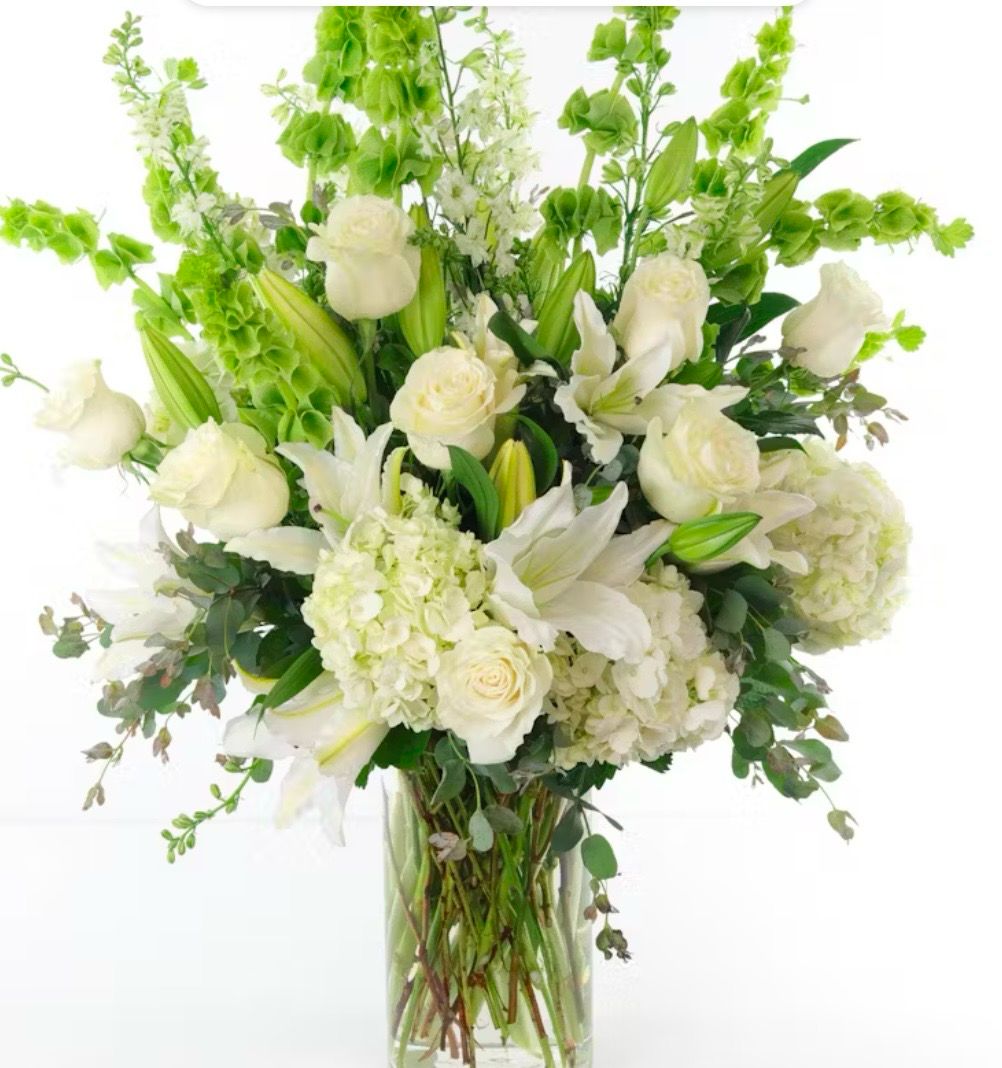 Fresh Flower Funeral Sympathy Vase Arrangement