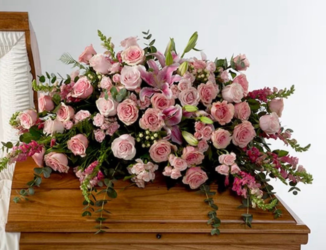 Fresh Flower Casket Spray Funeral Sympathy Arrangement