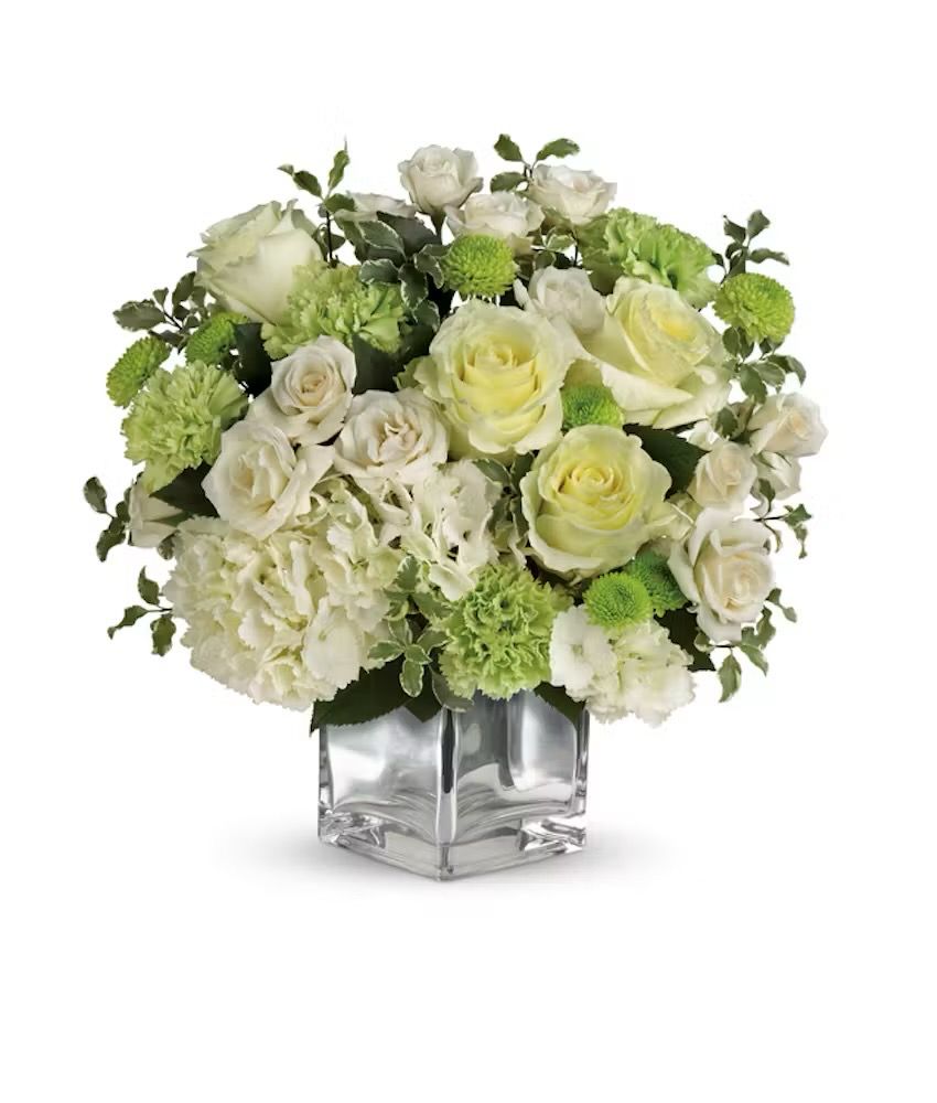 Fresh Flower Funeral Sympathy Vase Arrangement