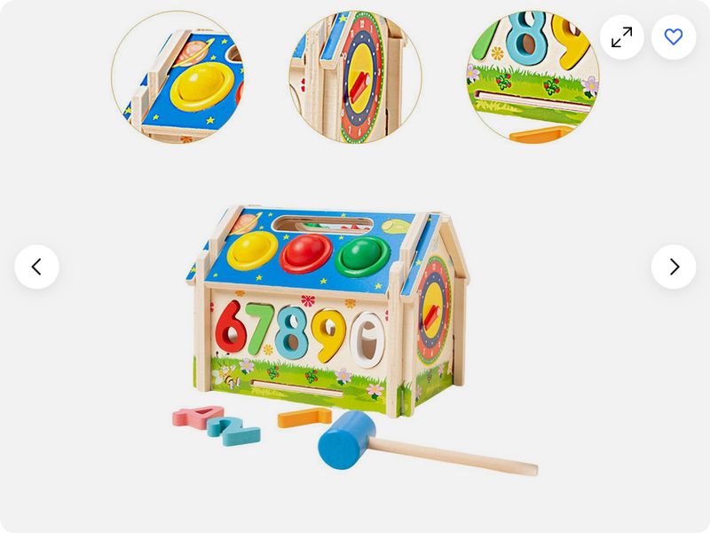 Holzspielzeug, Kinder Lernspielzeug, Haus aus Holz