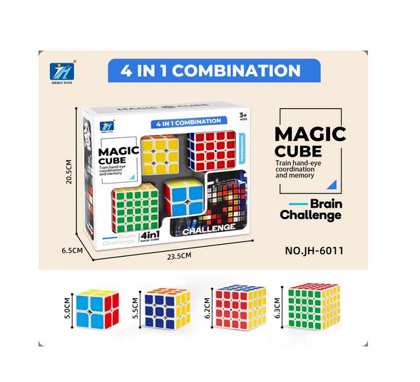 Original JiehuiToys® MAGIC CUBE - 4in1 Set