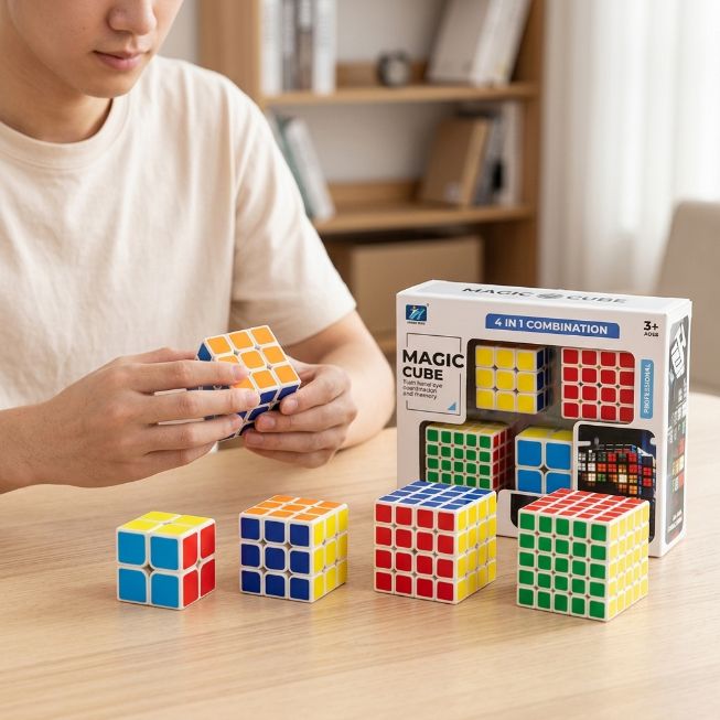 Original JiehuiToys® MAGIC CUBE - 4in1 Set
