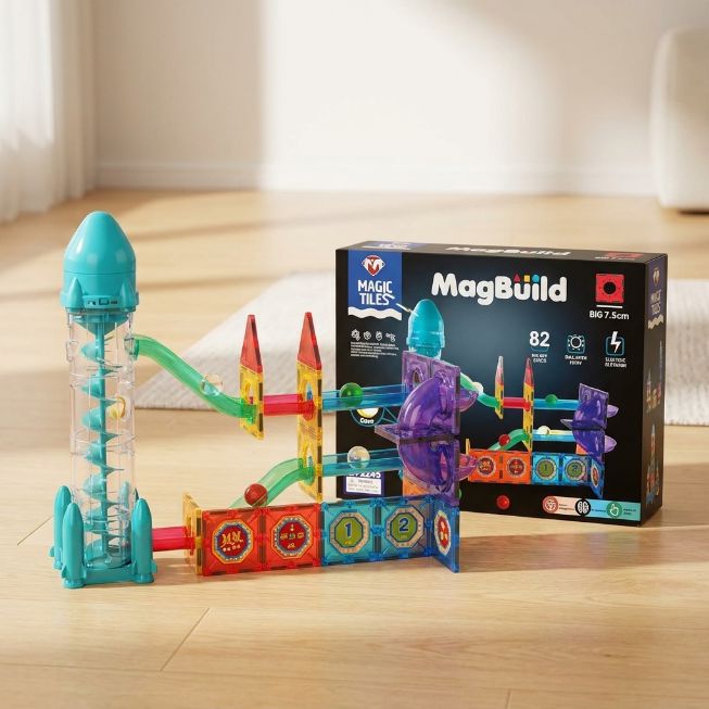 MagBuild Magnetische Kugelbahn, 82 Teile