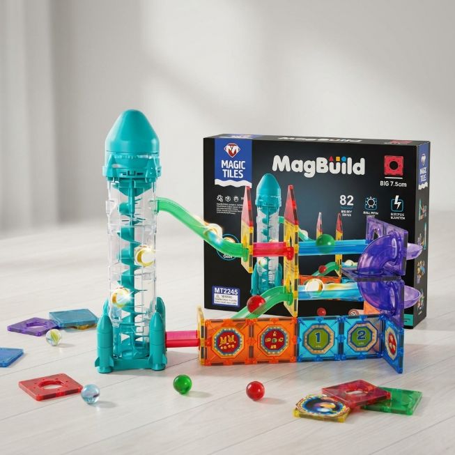 MagBuild Magnetische Kugelbahn, 82 Teile
