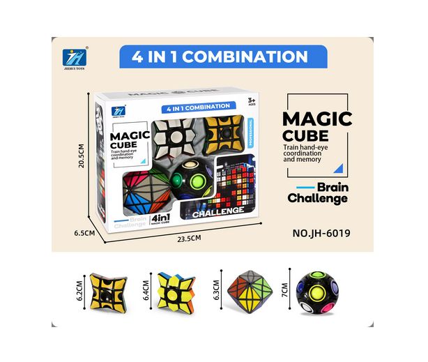 Original JiehuiToys® MAGIC CUBE - 4in1 Set