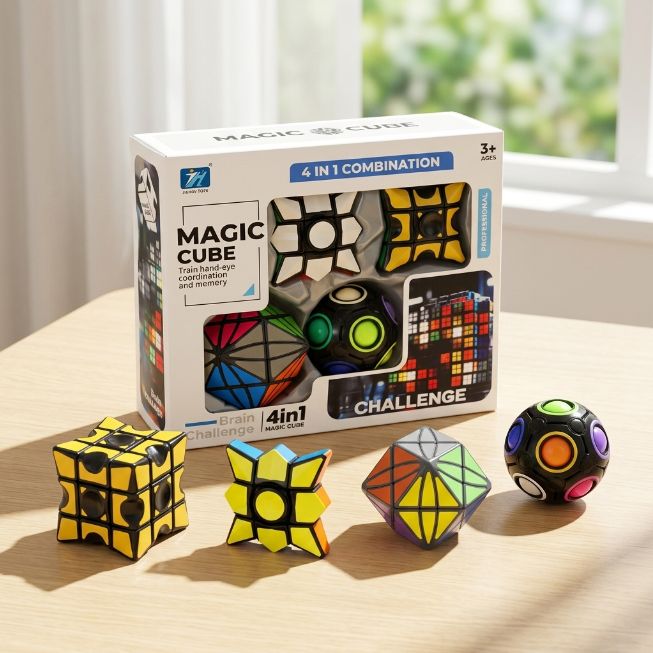 Original JiehuiToys® MAGIC CUBE - 4in1 Set