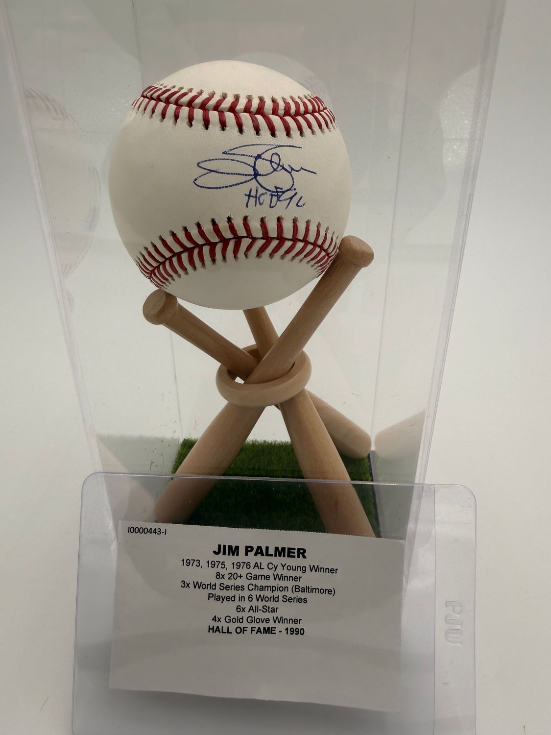 2023 Tri-Star Platinum Baseball Autographed by Jim Palmer