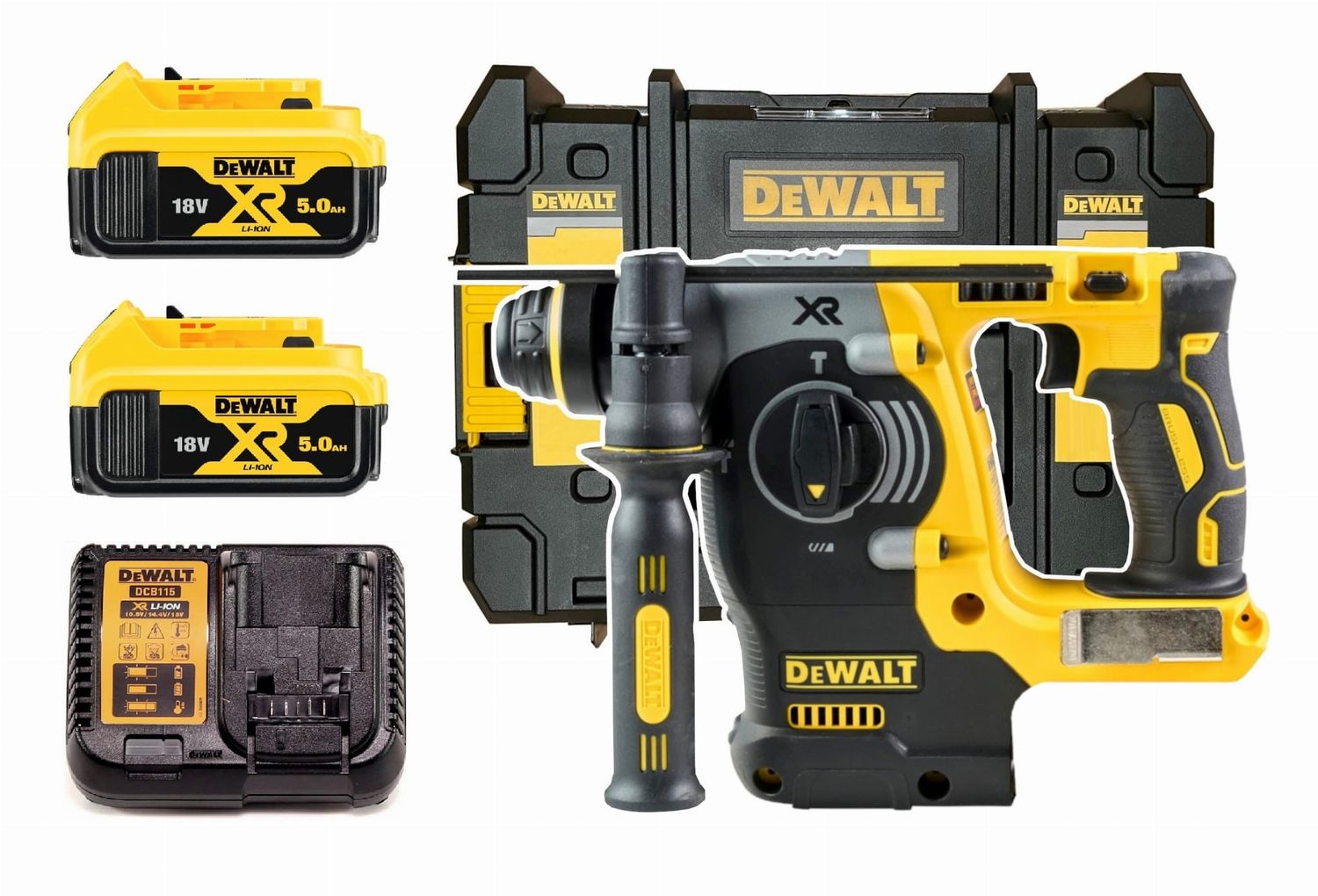 DeWalt Młotowiertarka 18V 2,1J 2x5Ah SDS+ DCH273P2T
