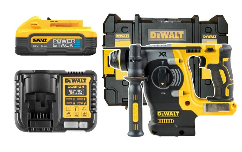 DeWalt Młotowiertarka 18V 2,1J 1x5Ah DCH273H1T POWERSTACK