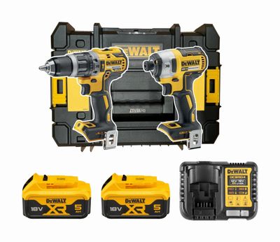 DeWalt Zestaw 2 elektronarzędzi 18V DCD796+DCF887 2x5Ah DCK266P2T