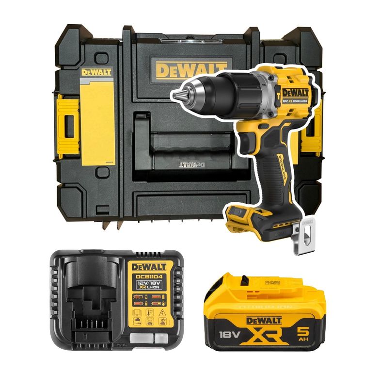 Dewalt Wiertarko-wkrętarka z udarem 18V 90Nm 1x5Ah DCD805P1