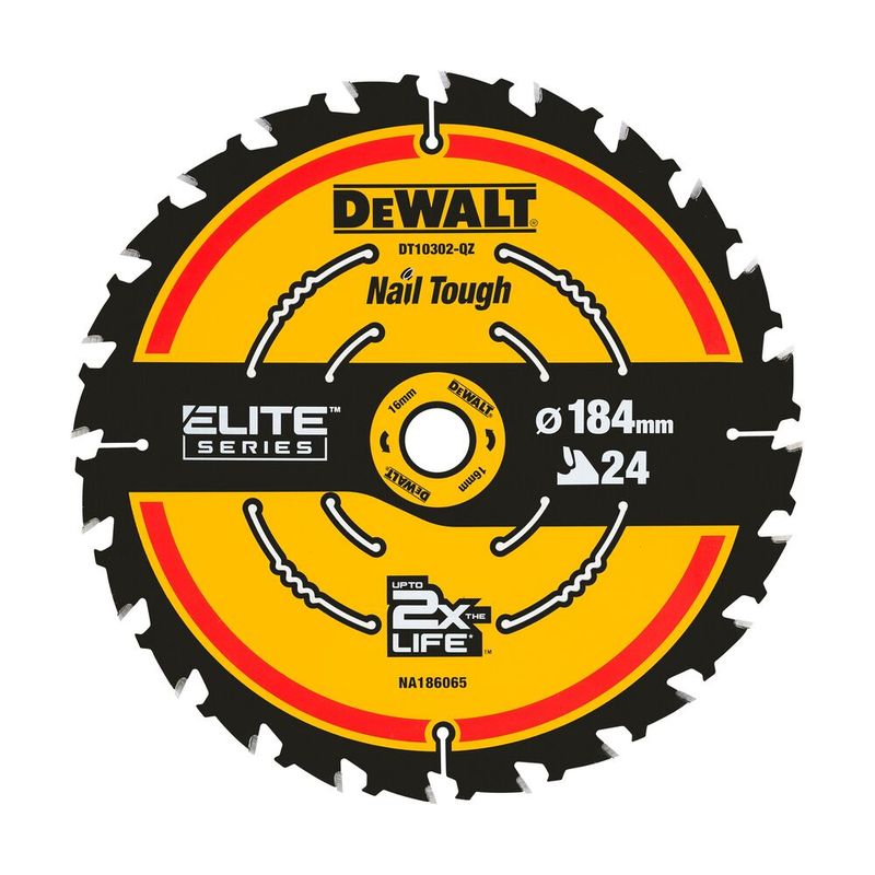 DeWalt Tarcza pilarska do drewna 184mm x16mm 24z DT10302 DeWalt Tarcza pilarska do drewna 184mm x16mm 24z DT10302