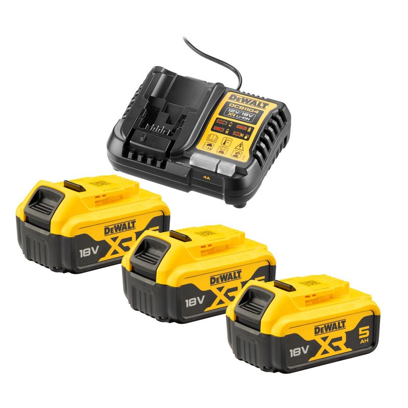DeWalt Zestaw zasilający DCB1104 3x5Ah DCB1104P3