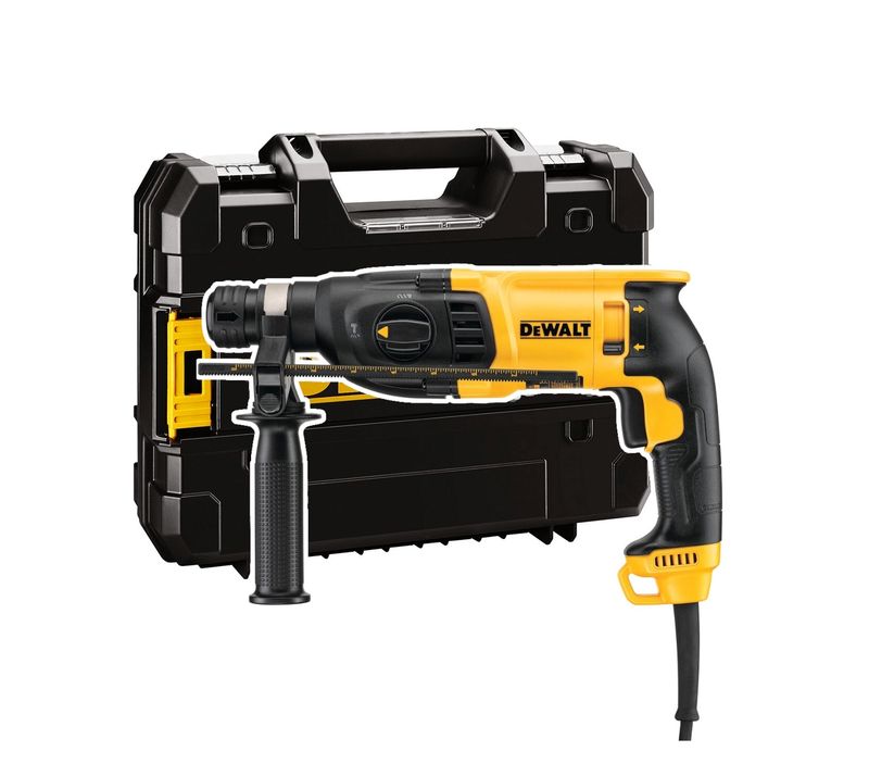 e-elektronarzedzia.com.pl - wydajna młotowiertarka Dewalt D25133K o mocy 800W idealna do pracy przy remoncie oraz budowie.